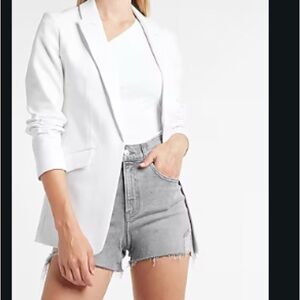 Express Boyfriend White Blazer size XL